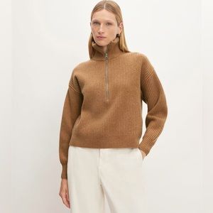 EVERLANE (the Felted Marino 1/2 Zip Sweater) 🐑 ❄️